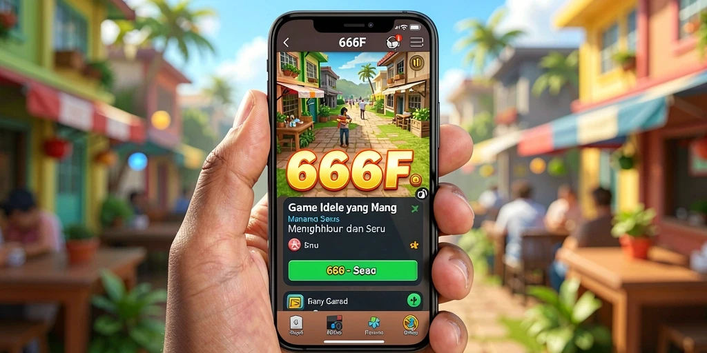 Tampilan gameplay 666F yang menarik dan penuh warna dari genre Idle.