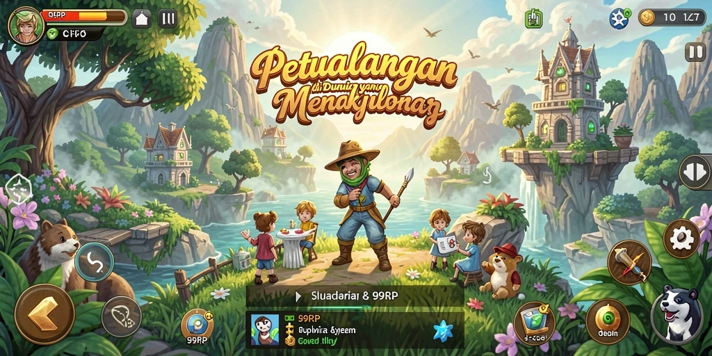 Tampilan menarik dari gameplay 99RP yang seru dan penuh petualangan.