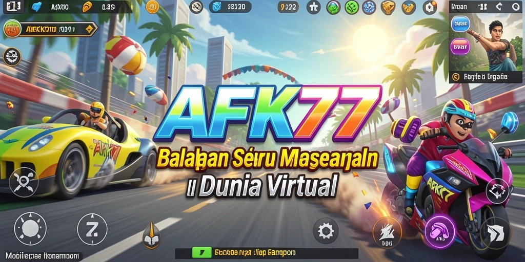Gameplay seru dan mendebarkan di AFK77 dengan berbagai trek balapan.