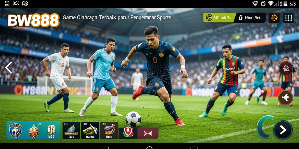 Screenshot BW888 menampilkan aksi seru dalam permainan olahraga.