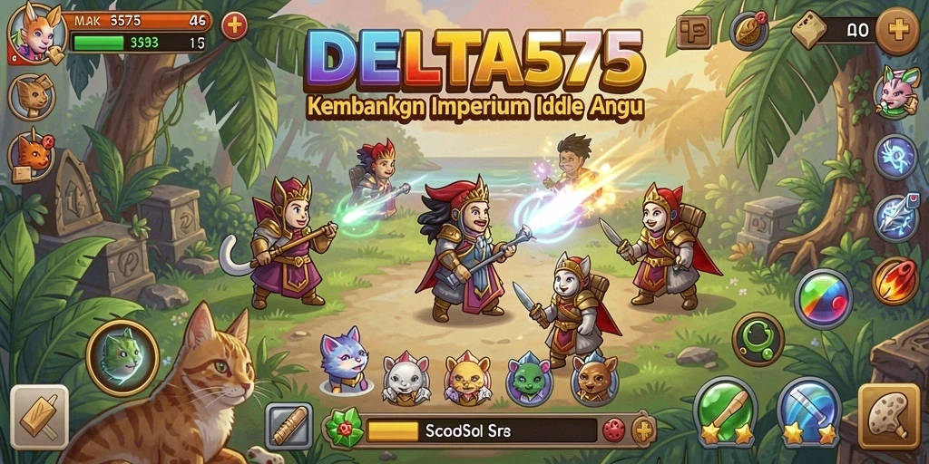 Gameplay Idle yang mengasyikkan dan penuh strategi.