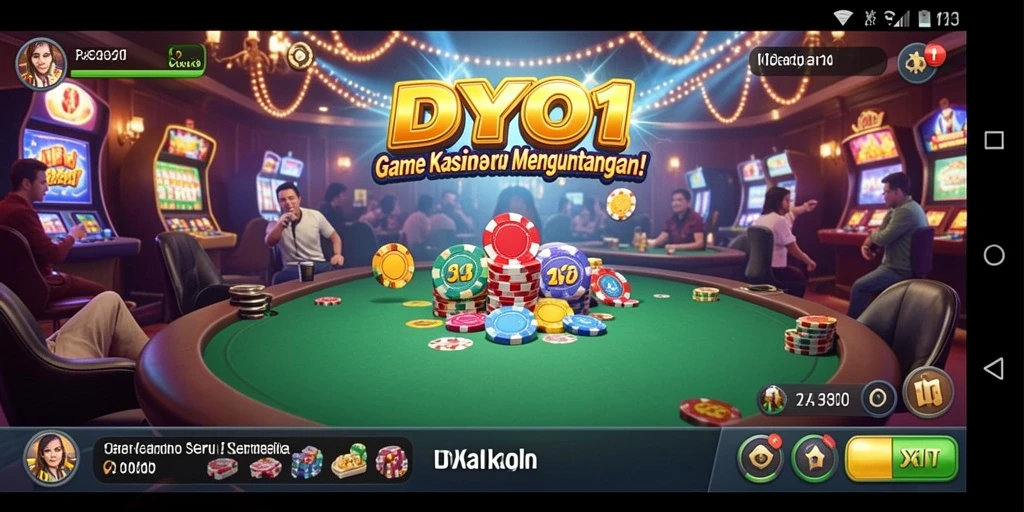 Tampilan screenshot DYO1 menampilkan keseruan permainan Kasino.