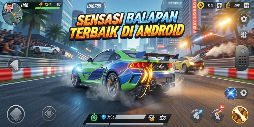 Gameplay Racing HAO788 yang penuh aksi dan adrenalin.