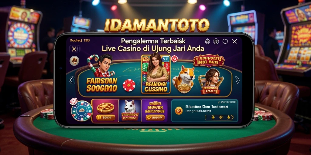 Tampilan gameplay Live Casino yang menarik dan mendebarkan.