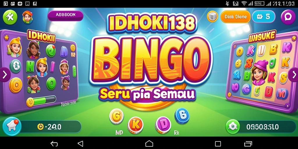 Tampilan gameplay Bingo yang seru dan interaktif di IDRHOKI138.