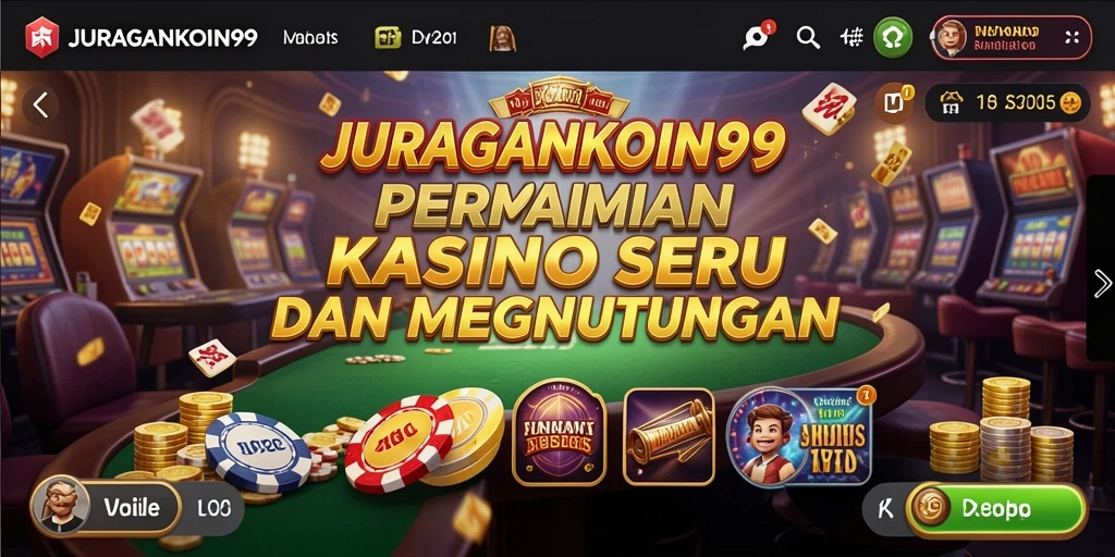 Tampilan menarik dari gameplay Kasino di JURAGANKOIN99.