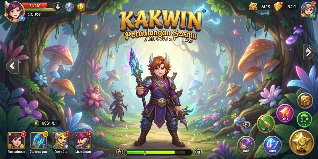 Tampilan gameplay KAKWIN yang penuh aksi dan petualangan.