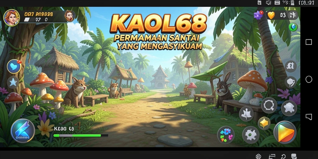 Tampilan gameplay KAOL68 yang penuh warna dan interaktif.