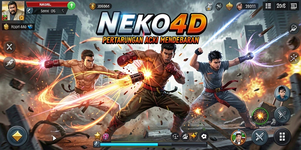 Tangkapan layar gameplay NEKO4D yang penuh aksi.