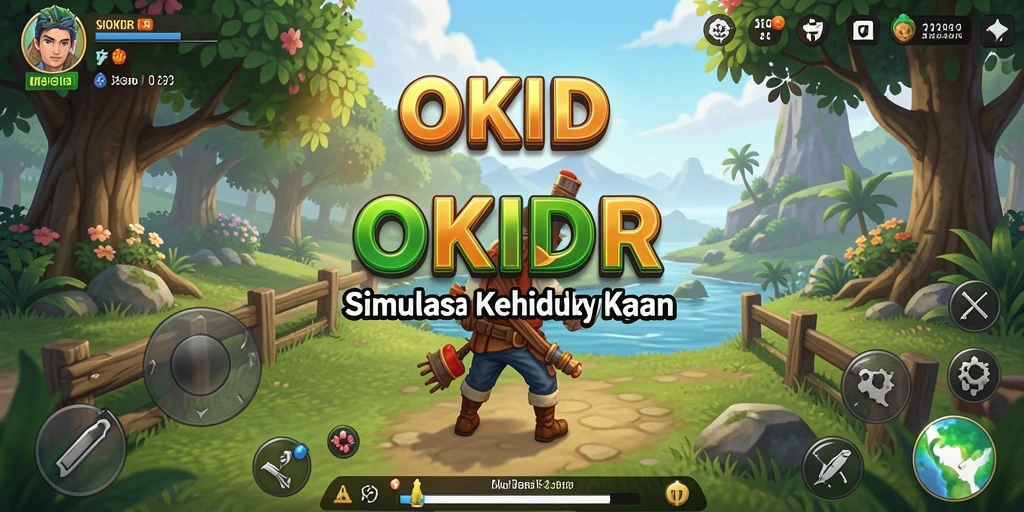 Tangkapan layar dari gameplay menarik OKIDR yang menunjukkan interaksi sosial.