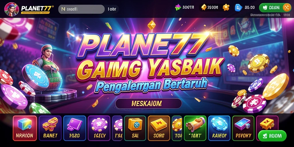 Tampilan gameplay menarik dari PLANET77 dengan pengalaman Kasino realistis.