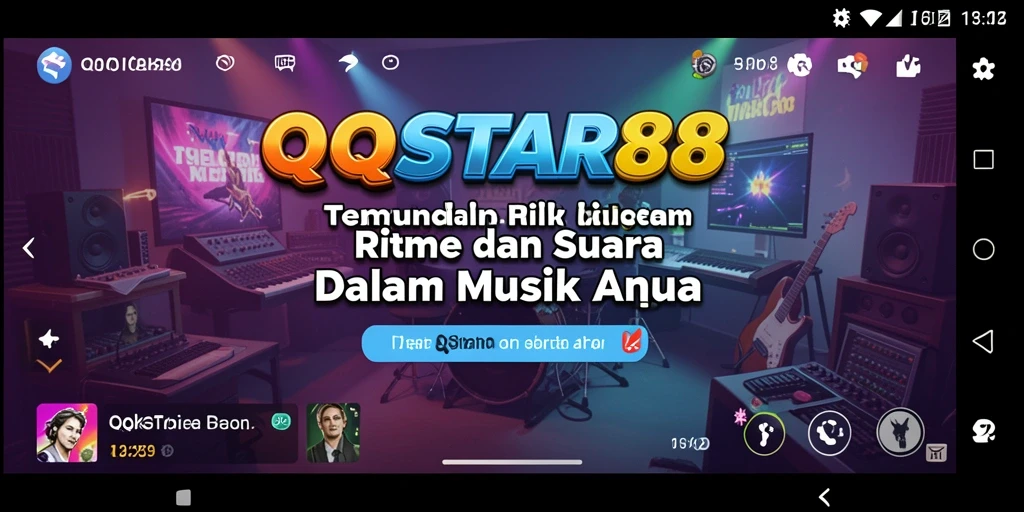 Gameplay seru QQSTAR88 dengan lagu dan tantangan menarik.