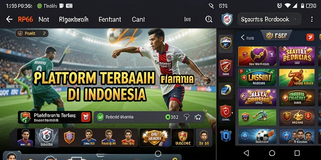 Tampilan permainan sportsbook yang menarik dan interaktif di RP66.