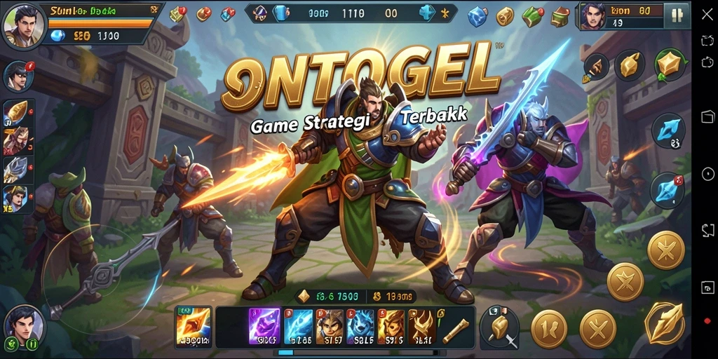 Tampilan gameplay menarik dari SONTOGEL yang menunjukkan pertempuran dan strategi.