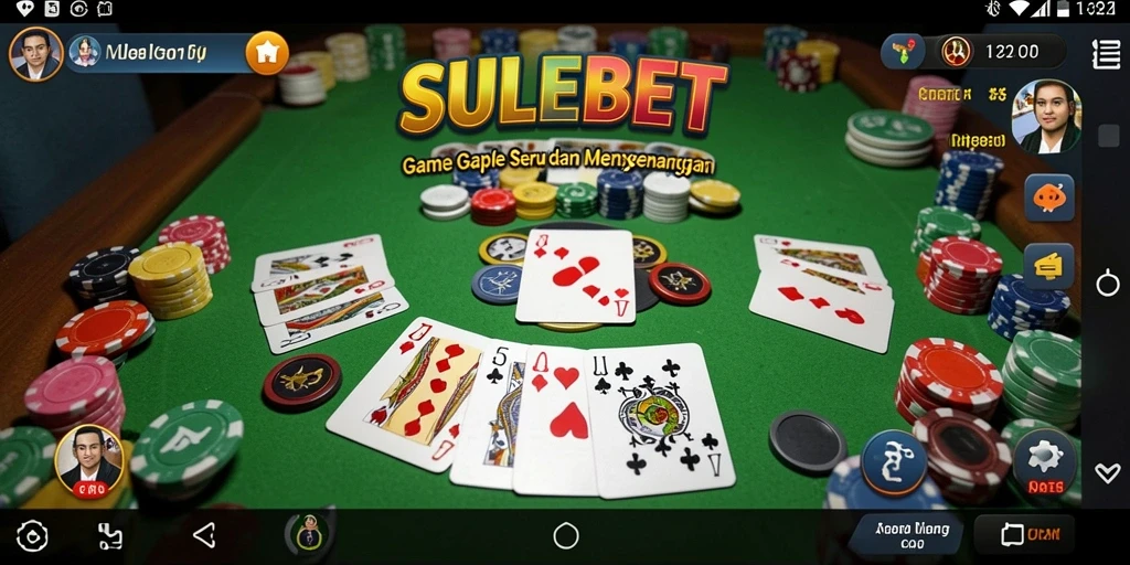 Tampilan gameplay SULEBET yang mendebarkan dalam permainan Gaple.