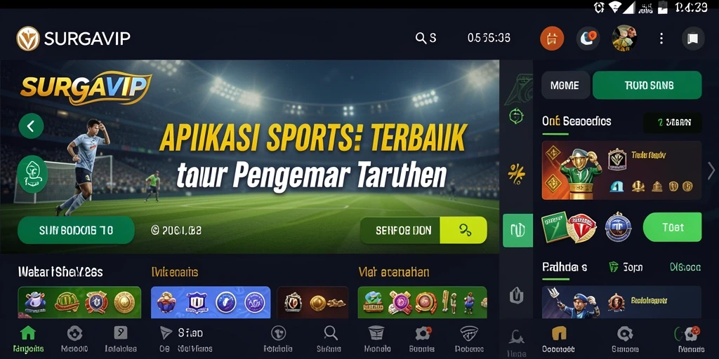 Tampilan gameplay taruhan olahraga di SURGAVIP yang menarik dan interaktif.