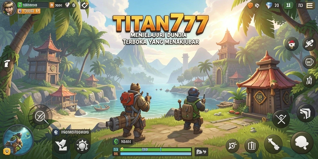Gameplay TITAN777 dengan dunia terbuka yang luas dan dinamis.