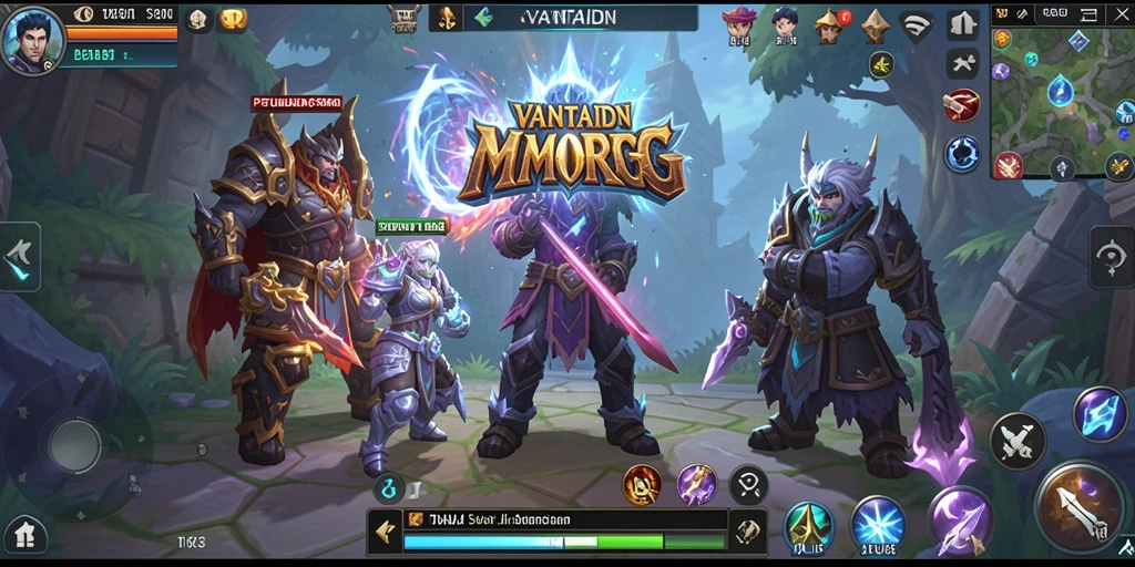 Screenshot utama VANTAIDN menampilkan gameplay menakjubkan di dunia MMORPG.