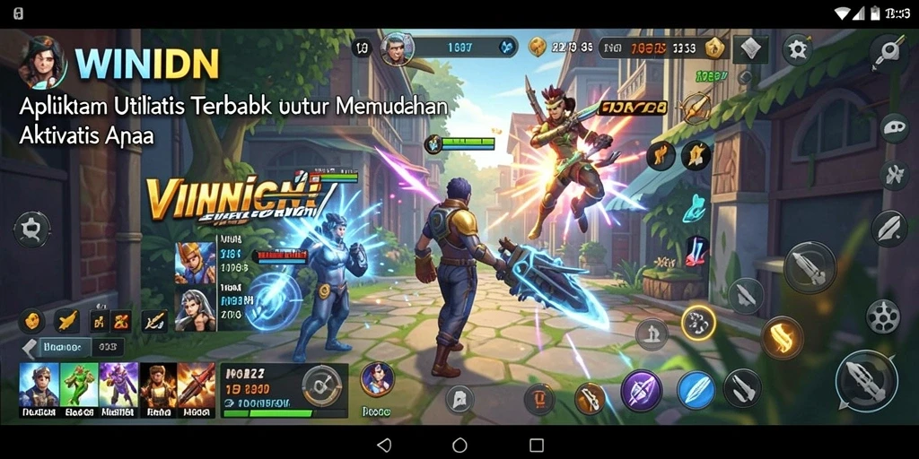 Tampilan utama aplikasi WINIDN dengan fitur utilitas lengkap.